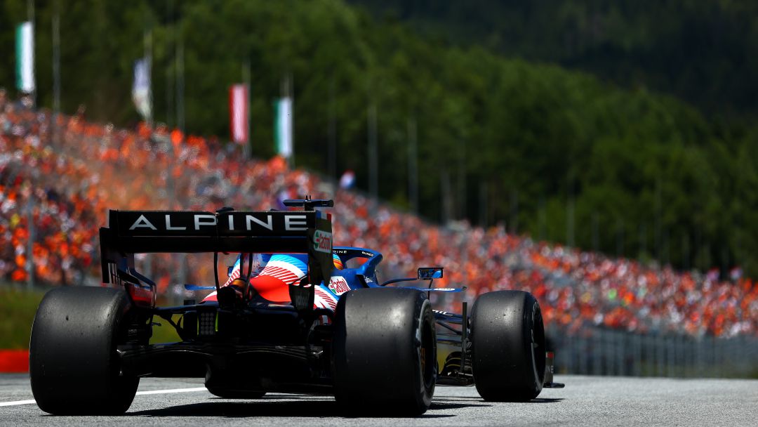 El Alpine de Fernando Alonso en el Red Bull Ring El Alpine de Fernando Alonso en el Red Bull Ring