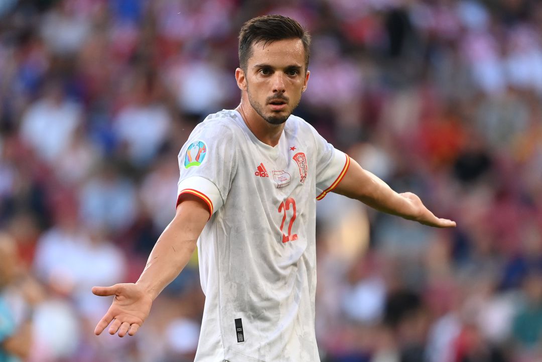 Pablo Sarabia defendiendo a España en la Euro 2020 Pablo Sarabia defendiendo a España en la Euro 2020