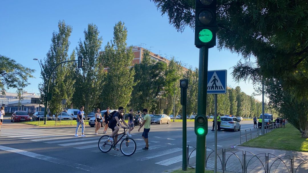 Paso de Peatones de la Avenida Carlos III donde se produjo el accidente Paso de Peatones de la Avenida Carlos III donde se produjo el accidente