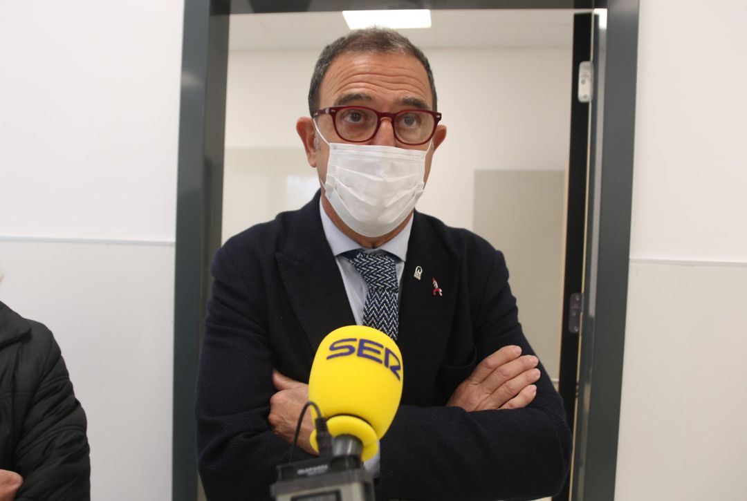 Bautista en una rueda de prensa reciente en la provincia de Málaga Bautista en una rueda de prensa reciente en la provincia de Málaga