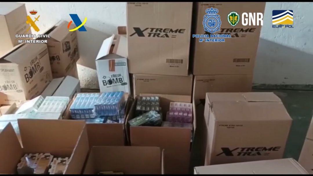 Material incautado por la Guardia Civil Material incautado por la Guardia Civil