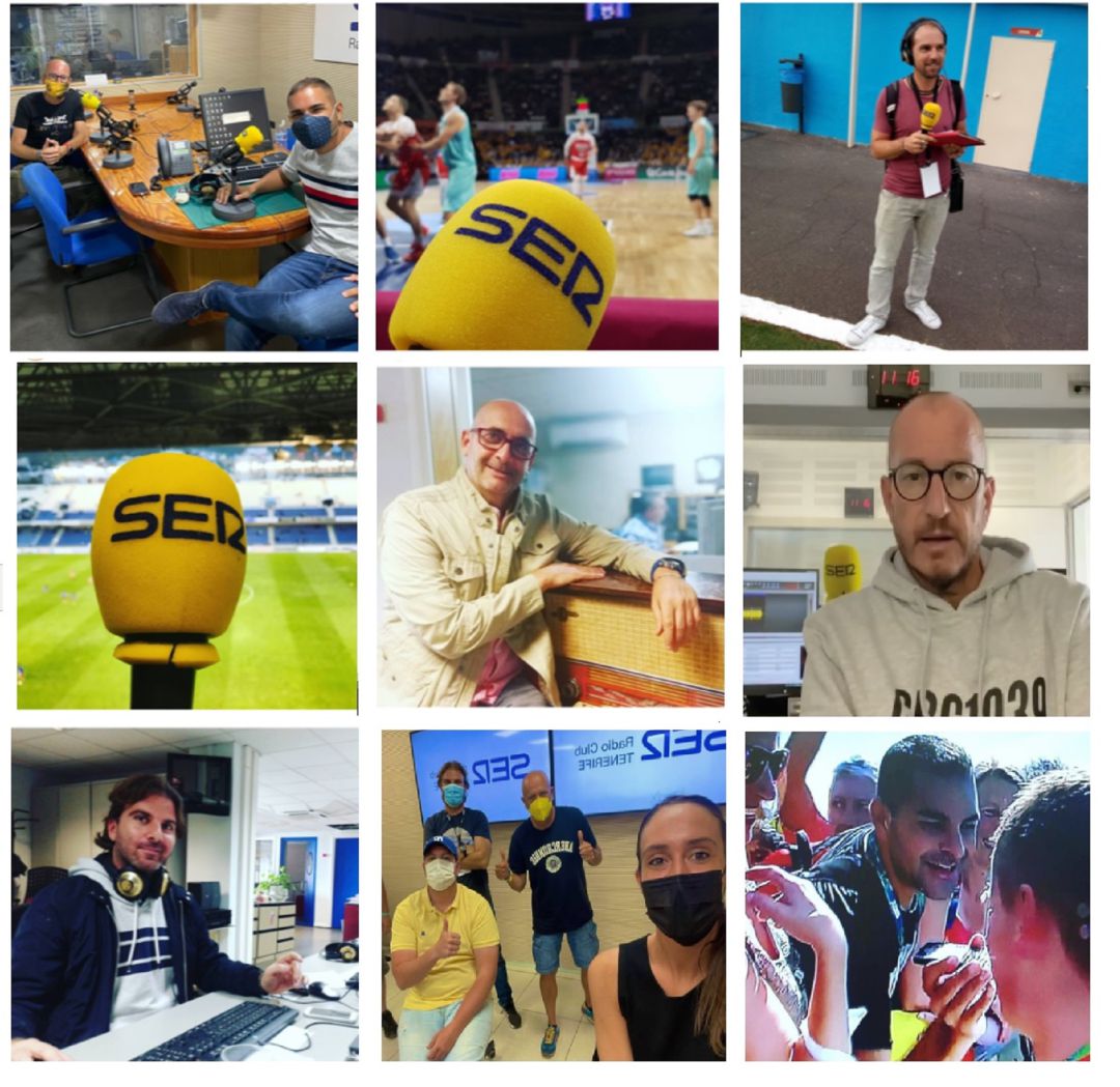Las voces de Manoj Daswani, Óscar Herrera, Alejandro Arbelo, Alejandro Skale, Juan Carlos Castañeda y el mejor equipo de la radio deportiva de Tenerife, en acción una temporada más en la antena de la SER. Las voces de Manoj Daswani, Óscar Herrera, Alejandro Arbelo, Alejandro Skale, Juan Carlos Castañeda y el mejor equipo de la radio deportiva de Tenerife, en acción una temporada más en la antena de la SER.