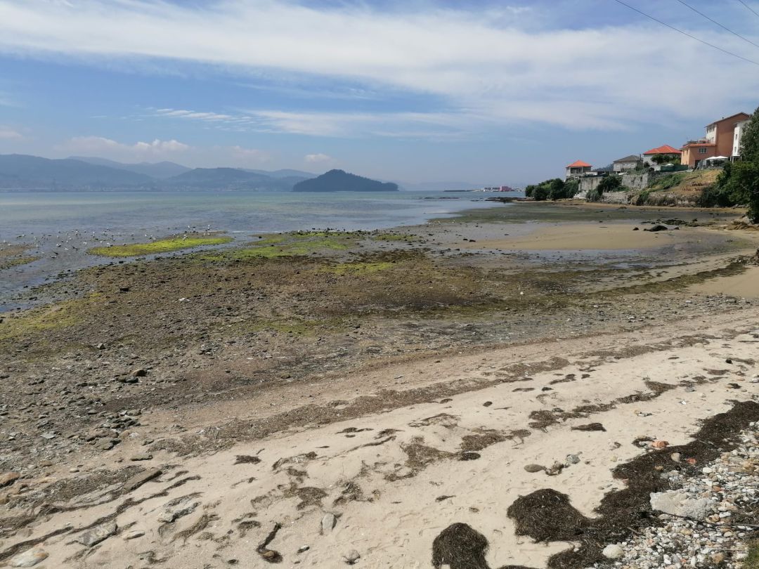 Playa en Poio situada en las cercanías de A Seca Playa en Poio situada en las cercanías de A Seca