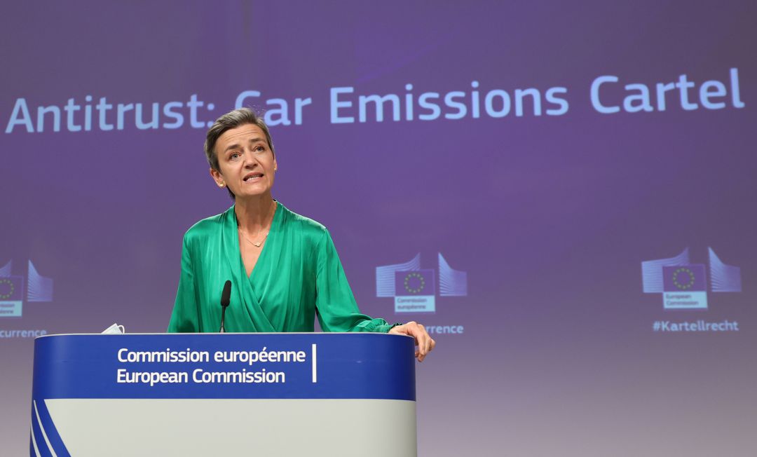 La vicepresidenta del Ejecutivo comunitario responsable de Competencia, Margrethe Vestager. La vicepresidenta del Ejecutivo comunitario responsable de Competencia, Margrethe Vestager.