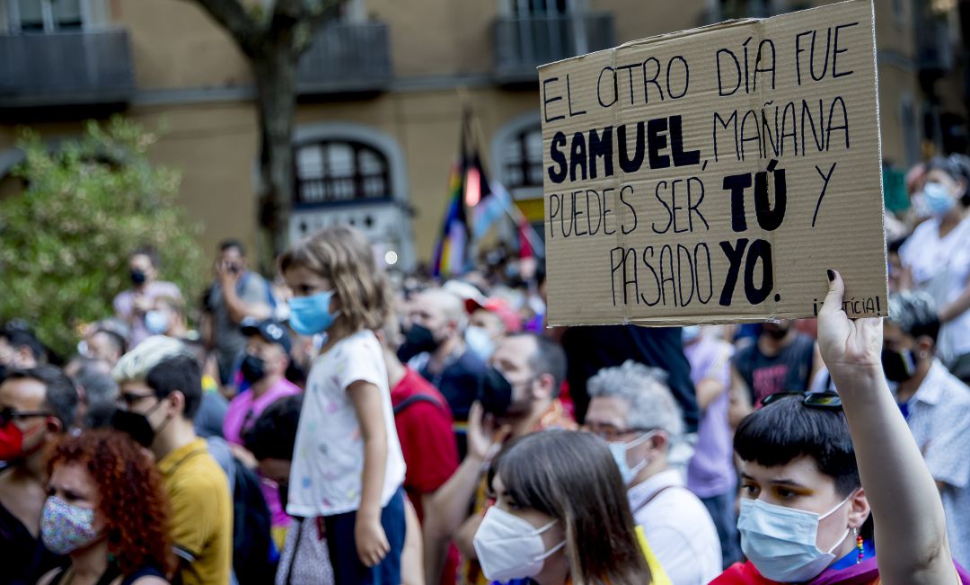 Manifestación por la muerte del joven Samuel. Manifestación por la muerte del joven Samuel.