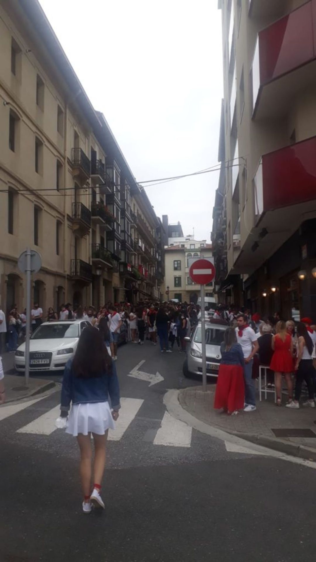 Zona de bares de Irun durante la semana pasada Zona de bares de Irun durante la semana pasada