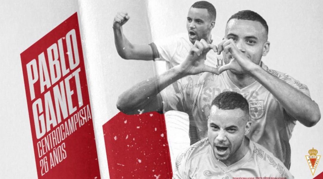 Pablo Ganet es nuevo jugador del Real Murcia Pablo Ganet es nuevo jugador del Real Murcia