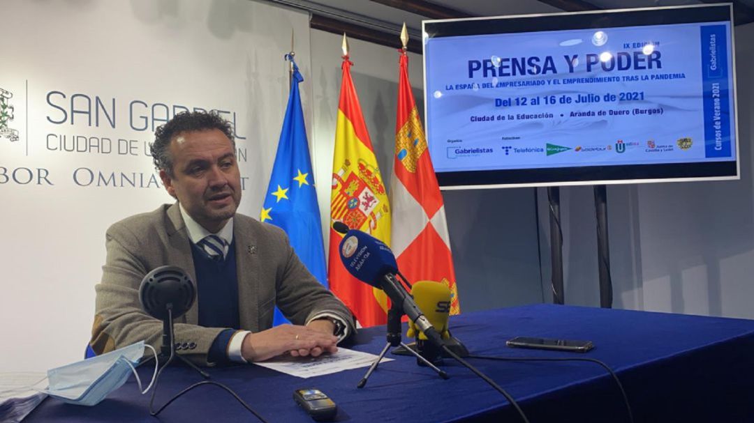 Enrique García, en la presentación del curso Enrique García, en la presentación del curso