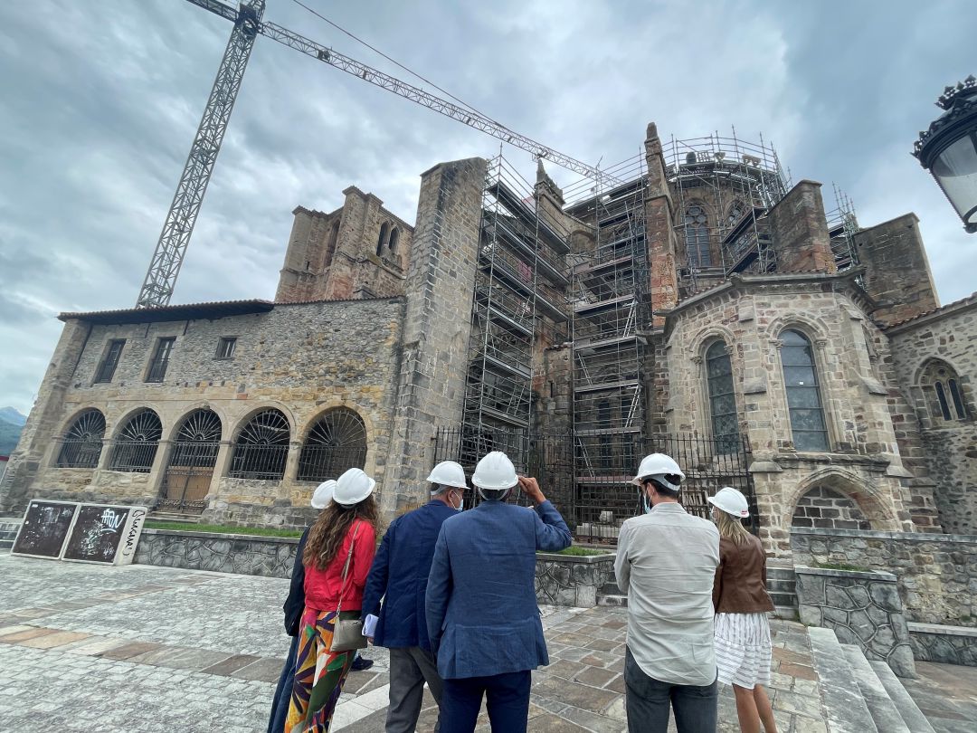 Las obras de Santa María cuentan con una inversión de 400.000 euros. Las obras de Santa María cuentan con una inversión de 400.000 euros.