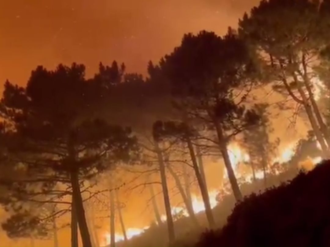 Incendio forestal en el paraje Peña Blanca de Jubrique (Málaga) Incendio forestal en el paraje Peña Blanca de Jubrique (Málaga)