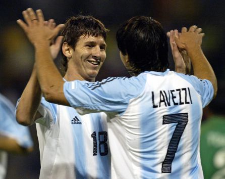 Leo Messi con Argentina en 2005 Leo Messi con Argentina en 2005