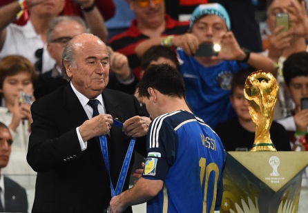 Leo Messi en la final de la Copa del Mundo de 2014 Leo Messi en la final de la Copa del Mundo de 2014