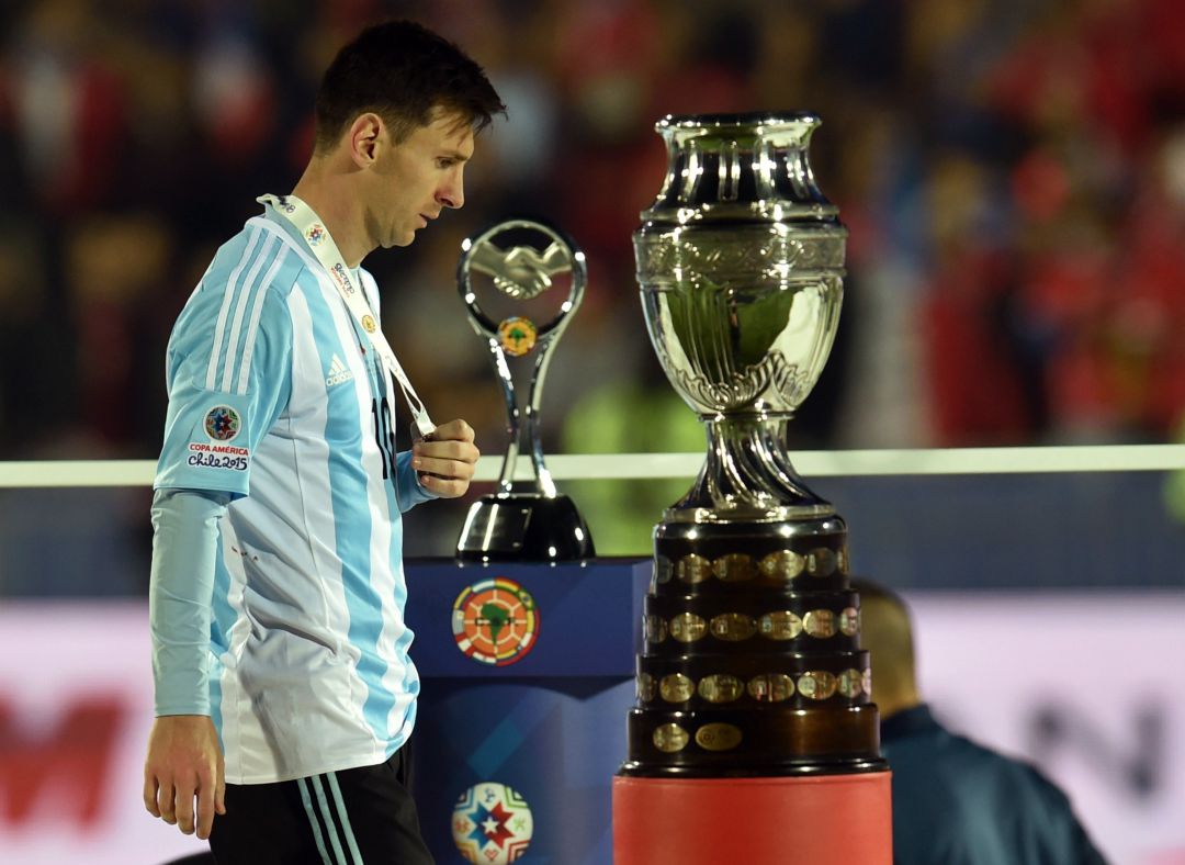 Leo Messi en la final de la Copa América de 2015 Leo Messi en la final de la Copa América de 2015