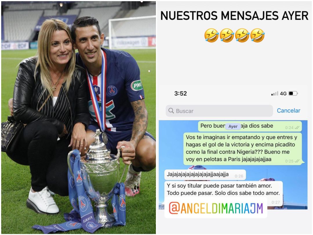 El mensaje premonitorio de la mujer de Di María que gana fuerza tras conquistar la Copa América El mensaje premonitorio de la mujer de Di María que gana fuerza tras conquistar la Copa América