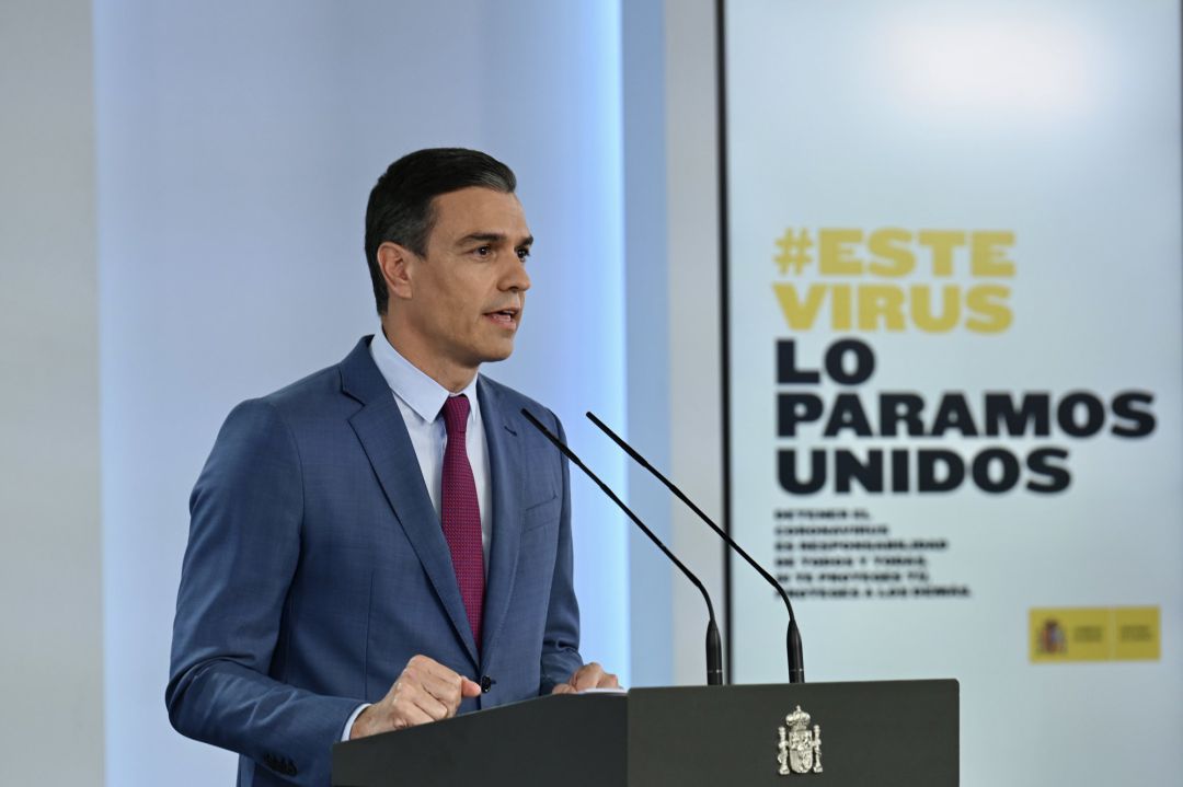 El presidente del Gobierno, Pedro Sánchez, anuncia los cambios que incluye la nueva remodelación del Ejecutivo, en el Complejo de la Moncloa El presidente del Gobierno, Pedro Sánchez, anuncia los cambios que incluye la nueva remodelación del Ejecutivo, en el Complejo de la Moncloa