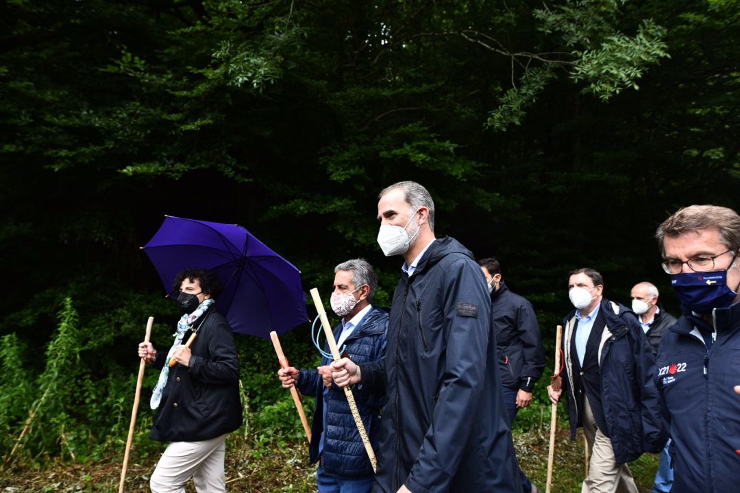 Los reyes y presidentes de comunidades participan en Roncesvalles en un acto de conmemoración del Año Jacobeo Los reyes y presidentes de comunidades participan en Roncesvalles en un acto de conmemoración del Año Jacobeo