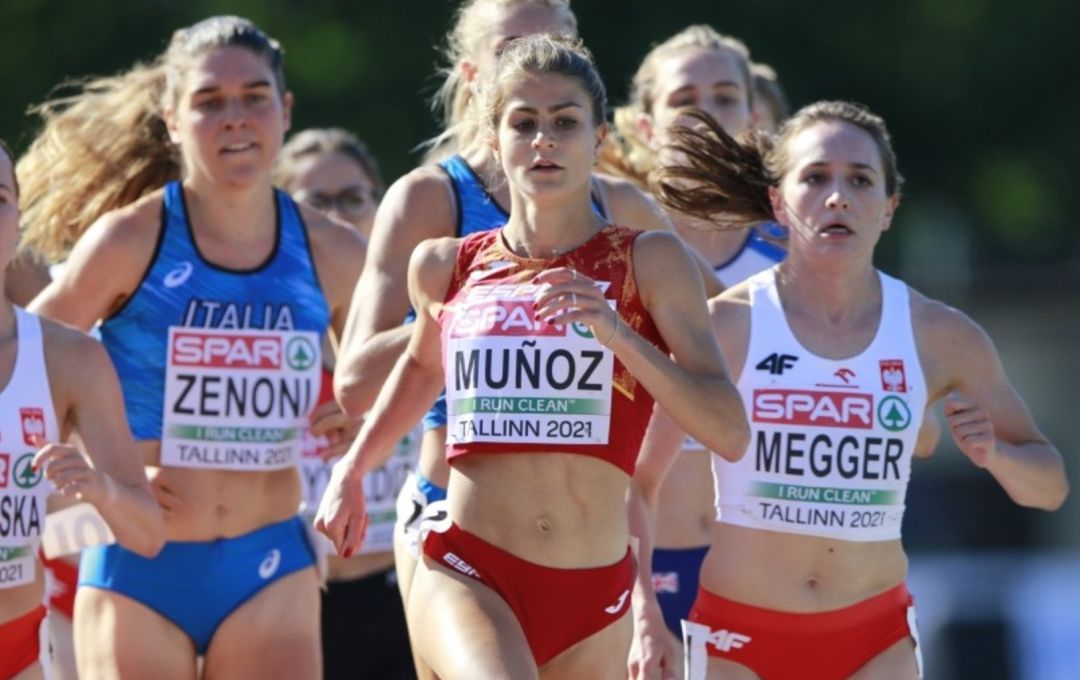 Águeda Muñoz Marqués en su participación en la final de 1.500 metros en el Europeo Sub-23 celebrado en Tallín (Estonia) Águeda Muñoz Marqués en su participación en la final de 1.500 metros en el Europeo Sub-23 celebrado en Tallín (Estonia)