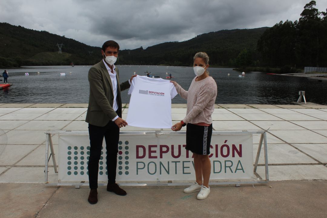Gorka Gómez, diputado de deportes y Teresa Portela Gorka Gómez, diputado de deportes y Teresa Portela