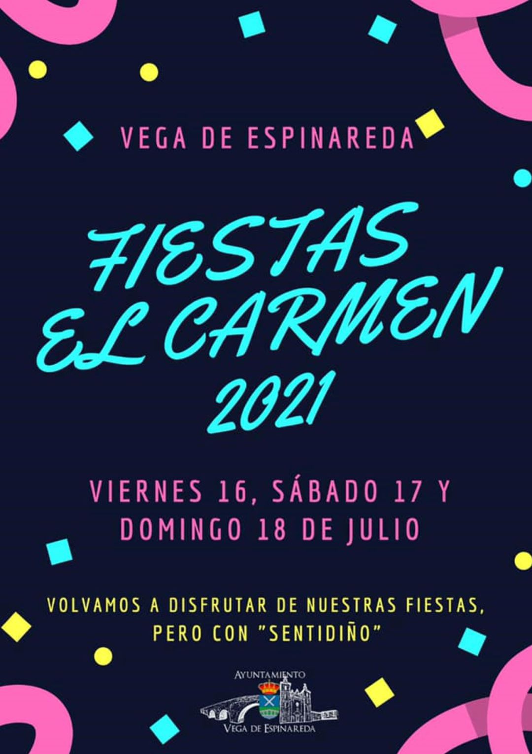Cartel de las fiestas suspendidas Cartel de las fiestas suspendidas