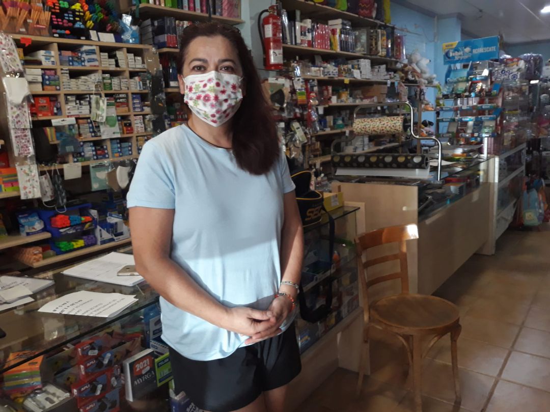 La portavoz municipal de C's Jódar nos antendía en el establecimiento que regenta La portavoz municipal de C's Jódar nos antendía en el establecimiento que regenta