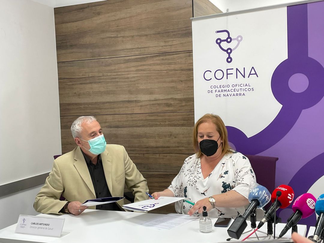 Convenio Servicio de Salud y Colegio de Farmaceúticos de Navarra para los test rápidos Convenio Servicio de Salud y Colegio de Farmaceúticos de Navarra para los test rápidos
