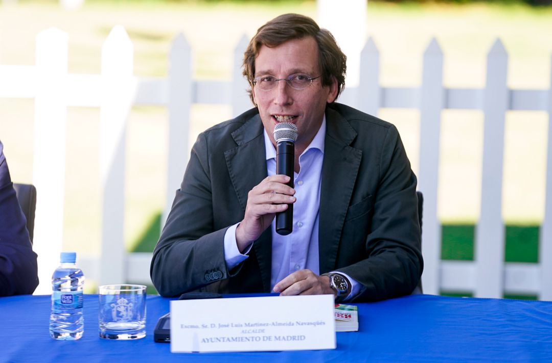 El alcalde de Madrid, José Luis Martínez Almeida, durante un evento. El alcalde de Madrid, José Luis Martínez Almeida, durante un evento.