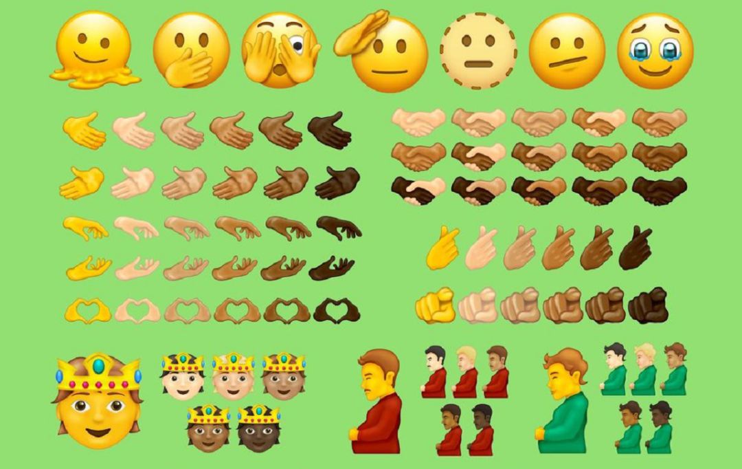 Estos son los emojis que vienen.
Estos son los emojis que vienen.