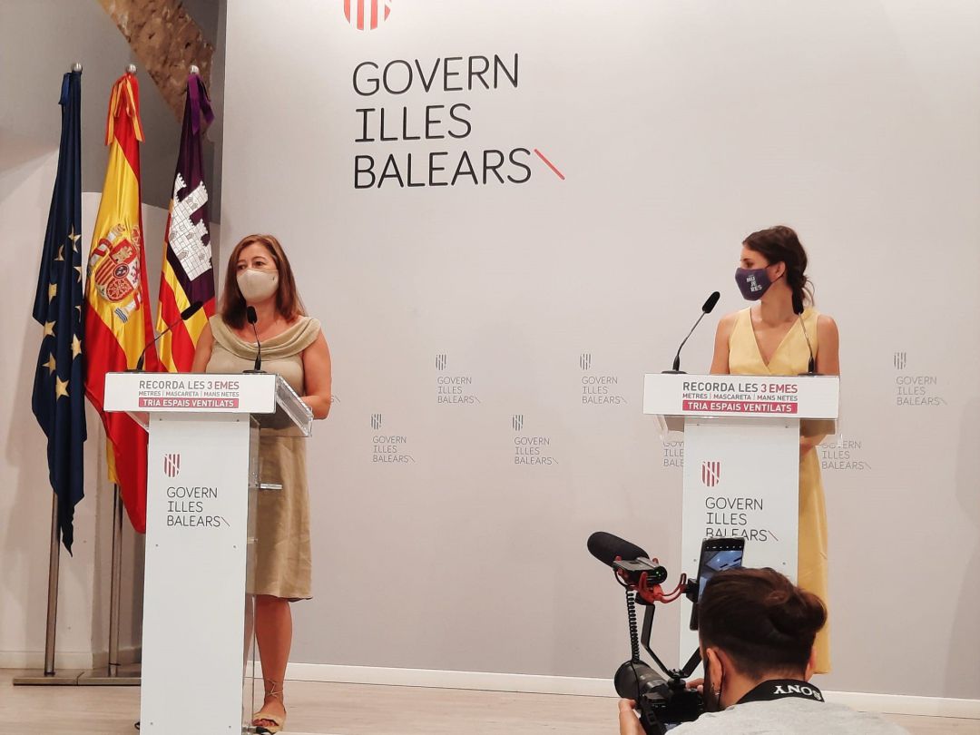 La presidenta del Govern, Francina Armengol, y la ministra de Igualdad, Irene Montero. La presidenta del Govern, Francina Armengol, y la ministra de Igualdad, Irene Montero.