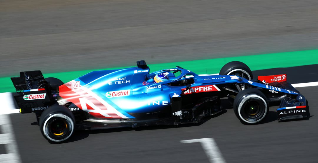 Fernando Alonso, en Silverstone Fernando Alonso, en Silverstone