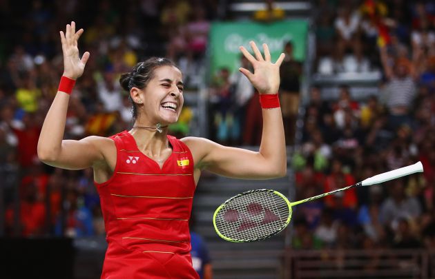 Carolina Marín estalla de júbilo tras proclamarse campeona olímpica Carolina Marín estalla de júbilo tras proclamarse campeona olímpica