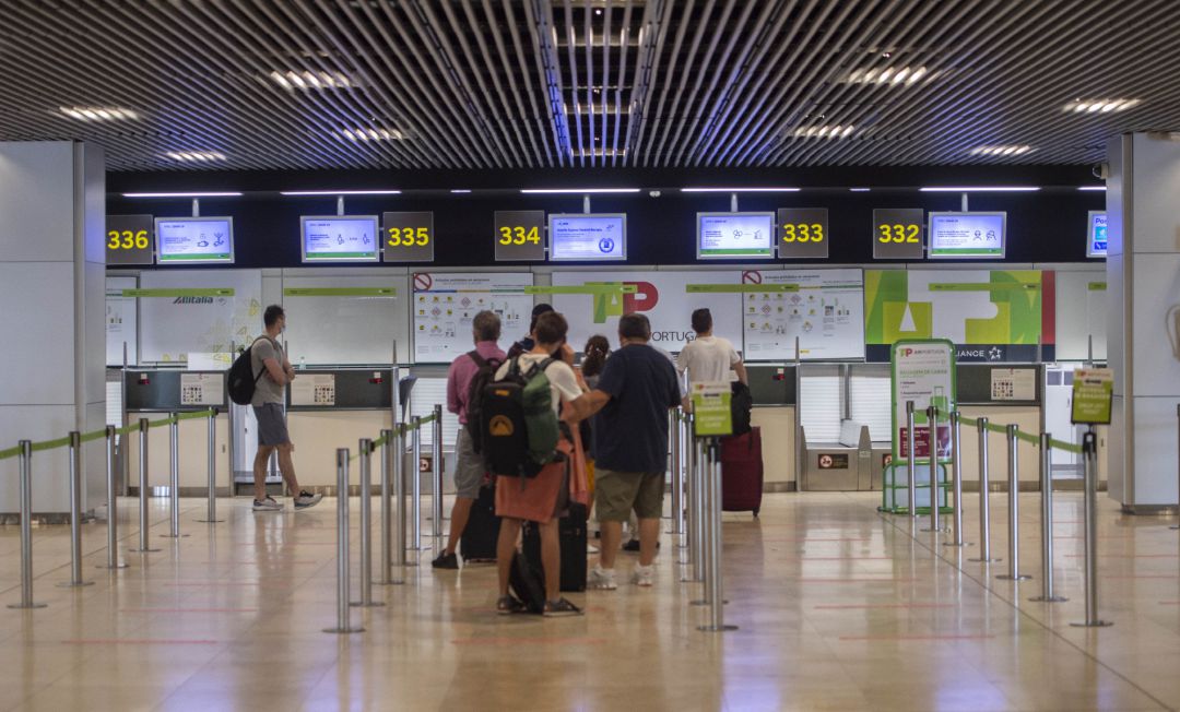 Aeropuerto Adolfo-Suárez Madrid Barajas en Madrid, (España). Aeropuerto Adolfo-Suárez Madrid Barajas en Madrid, (España).