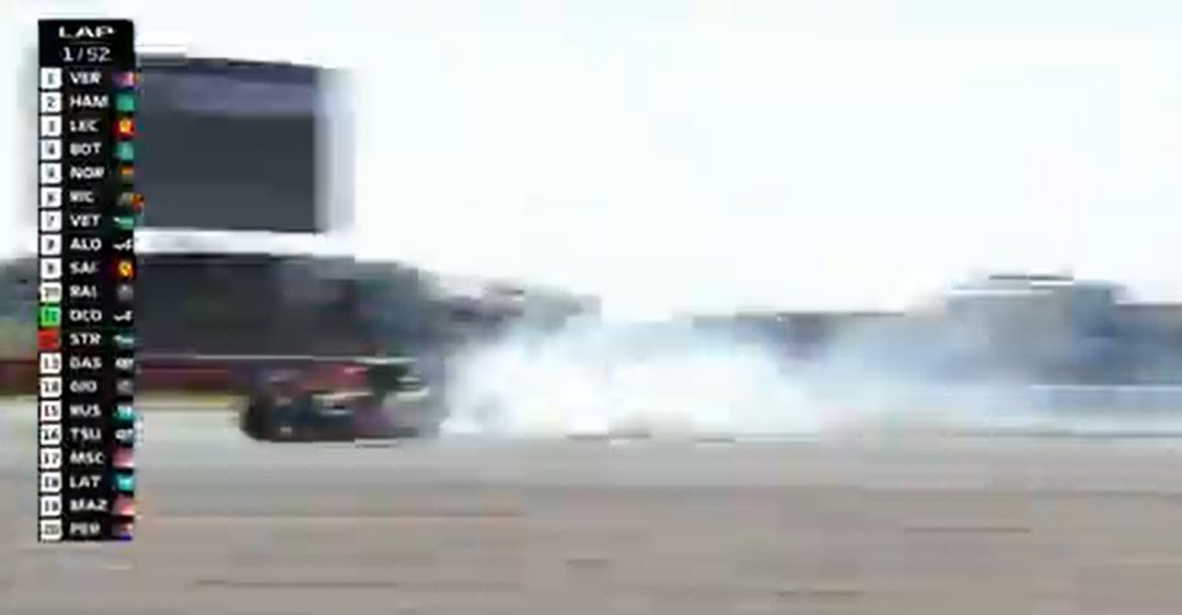 Verstappen se llevó la peor parte Verstappen se llevó la peor parte