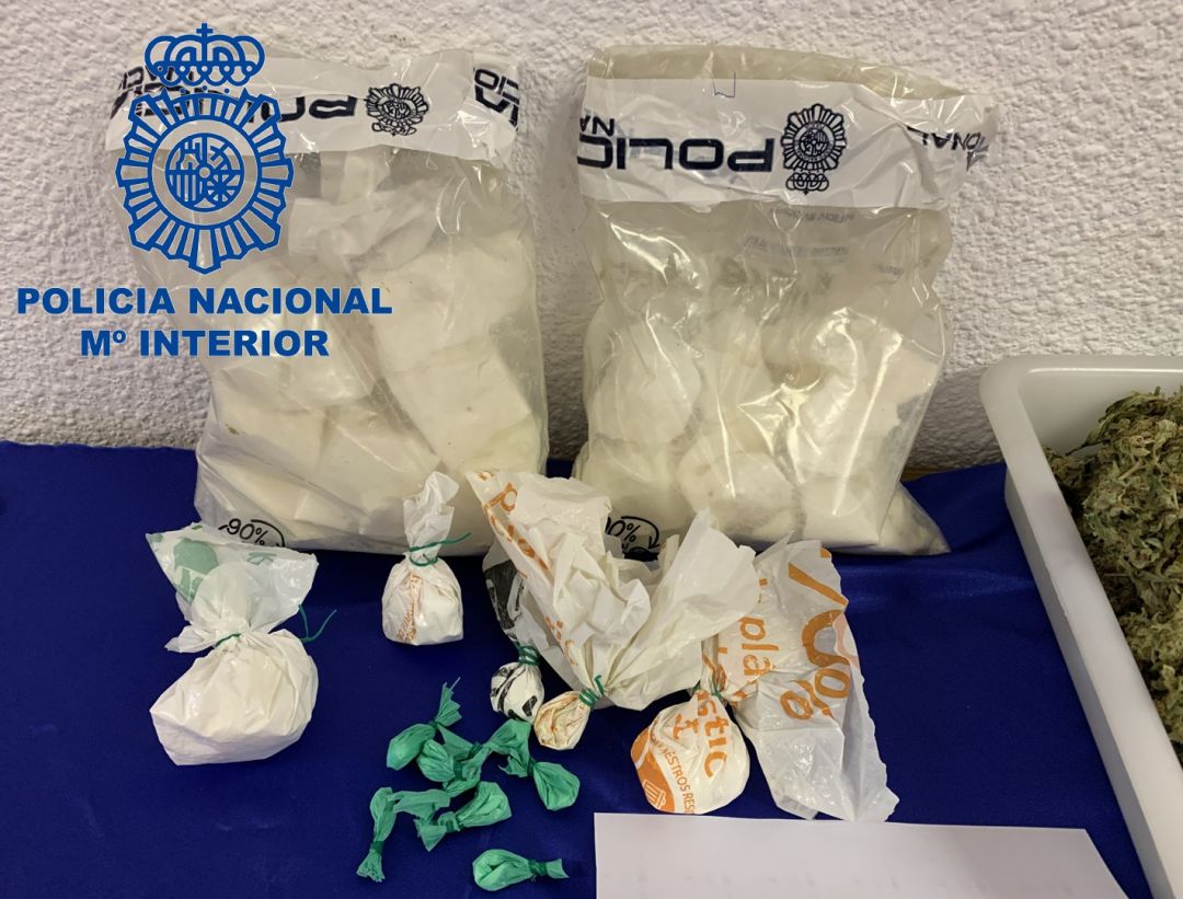 Cocaína incautada en la Safor Cocaína incautada en la Safor