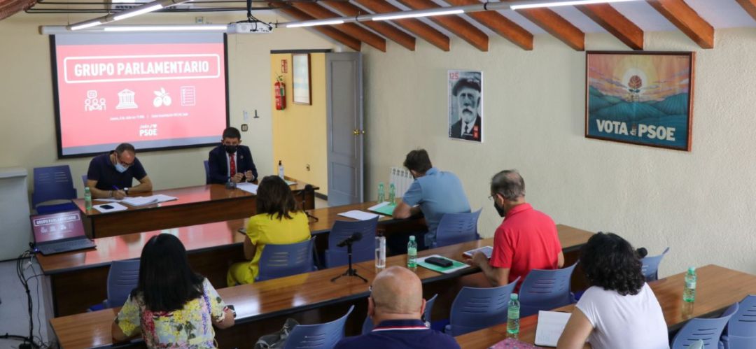 Reunión del grupo parlamentario socialista en Jaén. Reunión del grupo parlamentario socialista en Jaén.