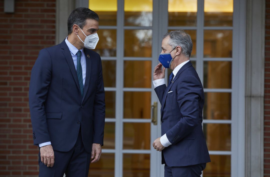 Sánchez y urkullu en una reunión anterioir en Moncloa Sánchez y urkullu en una reunión anterioir en Moncloa