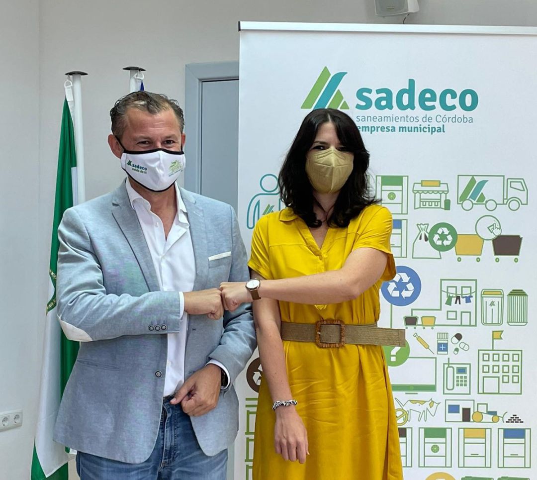 El presidente de SADECO, David Dorado, y la delegada de Justicia, Purificación Joyera. El presidente de SADECO, David Dorado, y la delegada de Justicia, Purificación Joyera.