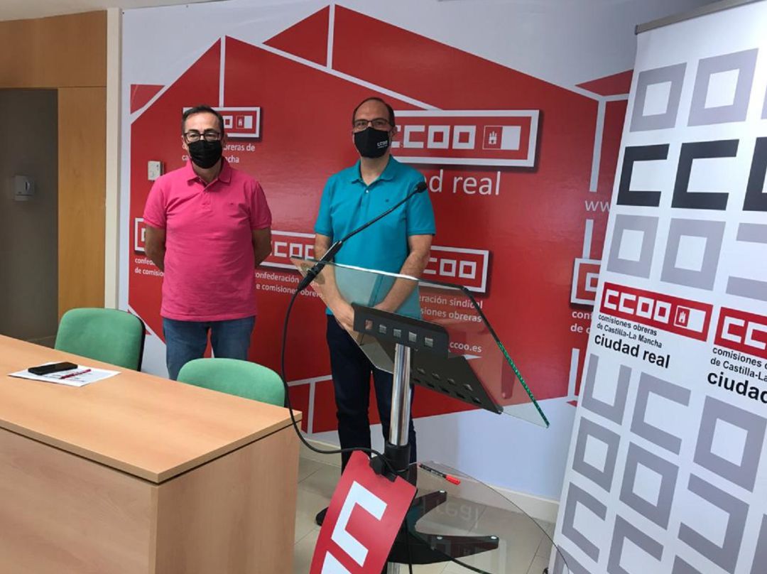 Los líderes de CCOO en la región y la provincia de Ciudad Real, Paco de la Rosa y José Manuel Muñoz han mantenido una reunión de trabajo Los líderes de CCOO en la región y la provincia de Ciudad Real, Paco de la Rosa y José Manuel Muñoz han mantenido una reunión de trabajo