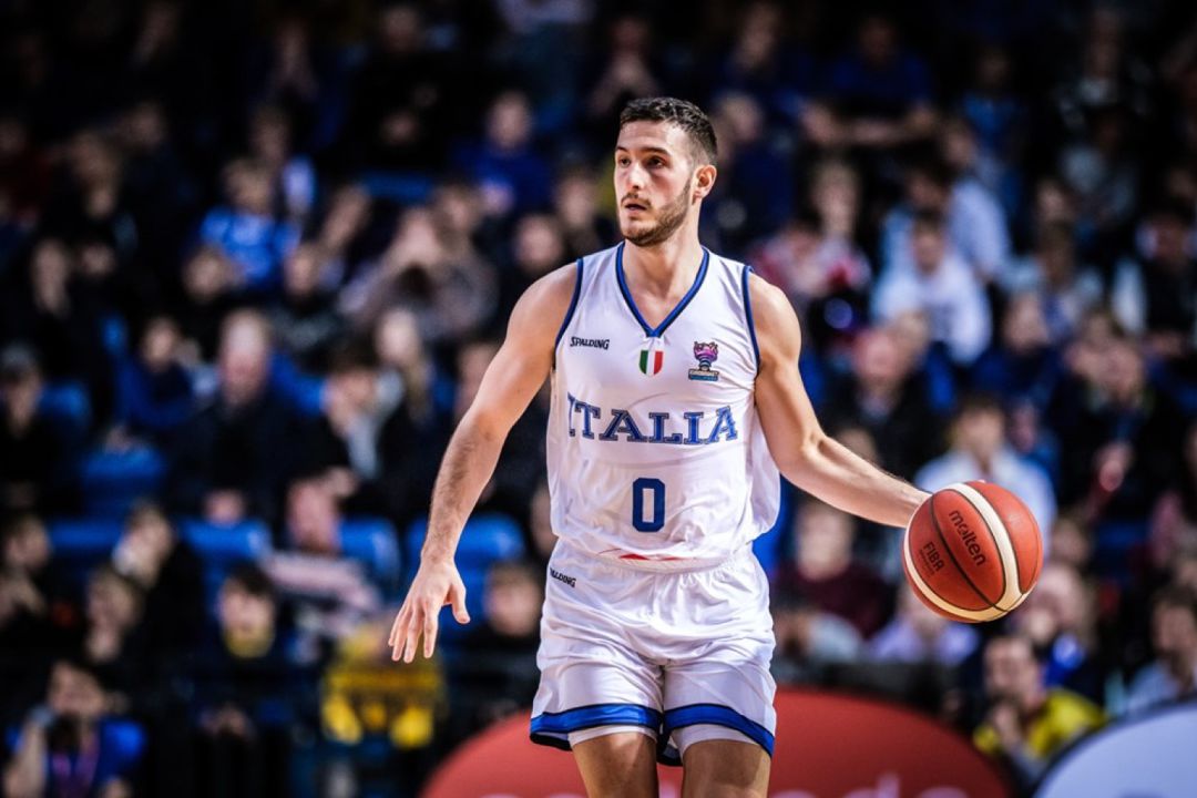 Marco Spissu durante las Ventanas FIBA de febrero. Marco Spissu durante las Ventanas FIBA de febrero.