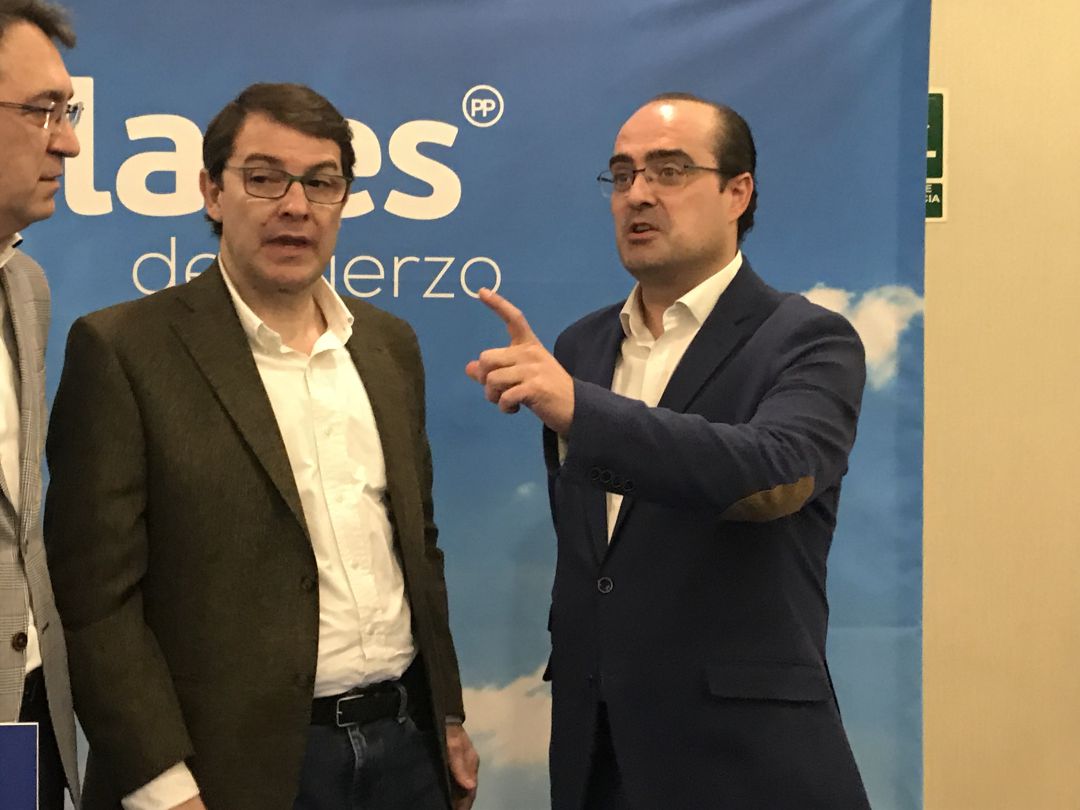 Marco Morala junto a Alfonso Fernández Mañueco Marco Morala junto a Alfonso Fernández Mañueco