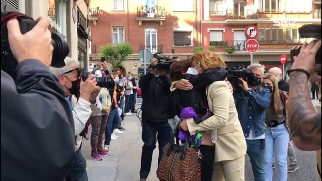 Irene Costumero a la salida del juicio Irene Costumero a la salida del juicio