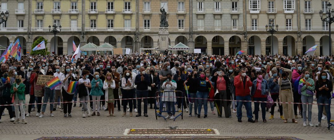 Concentración contra agresiones LGTBfóbicas, a 9 de julio de 2021 Concentración contra agresiones LGTBfóbicas, a 9 de julio de 2021