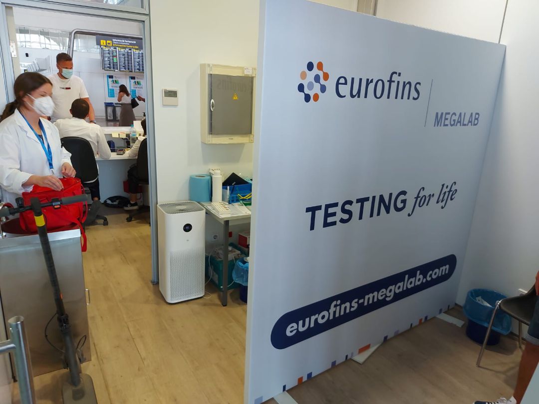 Laboratorio de pruebas en el aeropuerto Laboratorio de pruebas en el aeropuerto