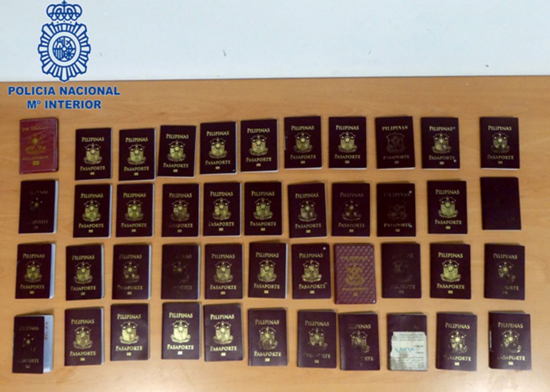 Pasaportes intervenidos Pasaportes intervenidos