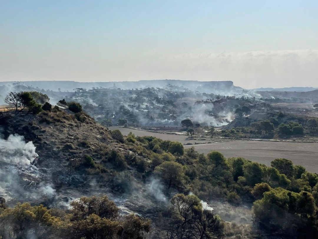 Incendio en las Bardenas 2021 Incendio en las Bardenas 2021