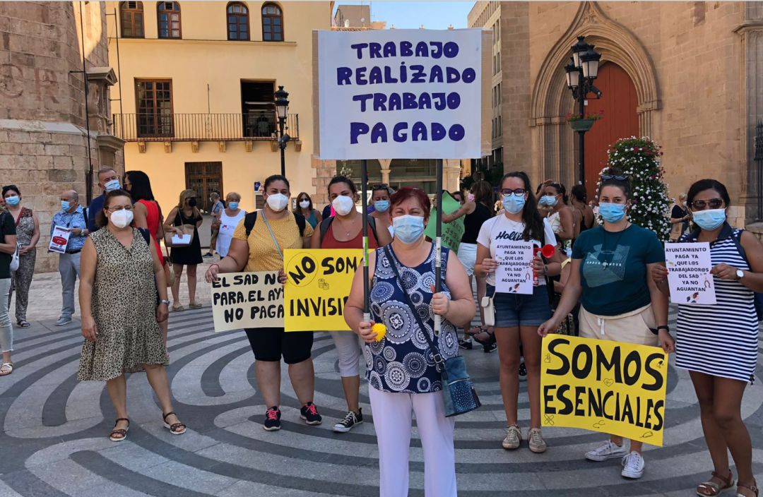 Imagen de la protesta. Imagen de la protesta.
