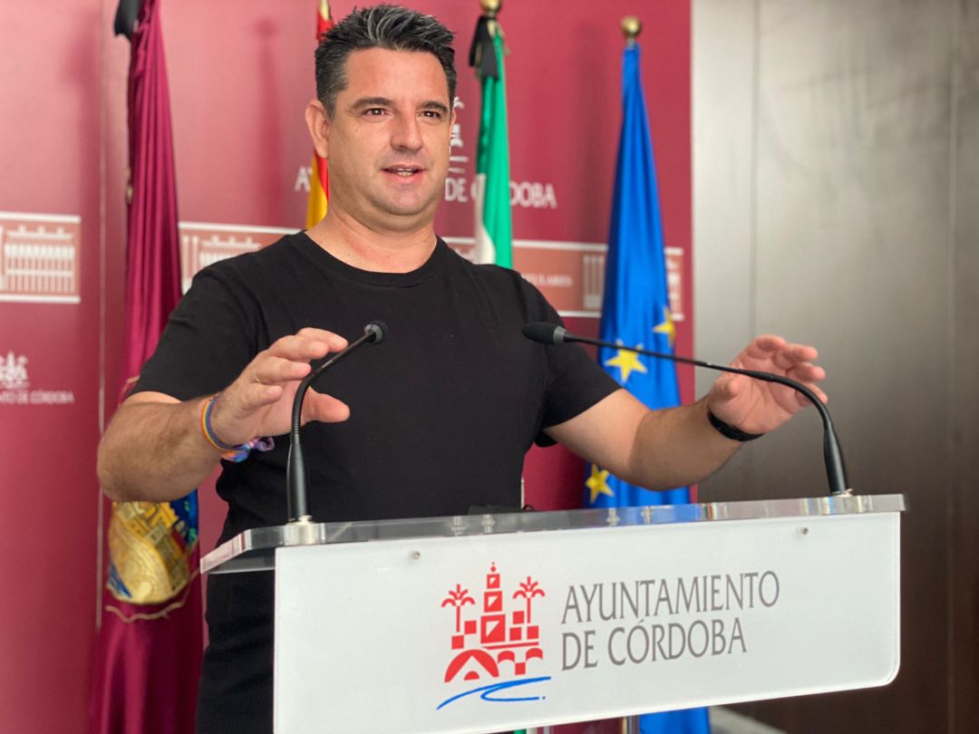 El portavoz municipal de IU, Pedro García El portavoz municipal de IU, Pedro García