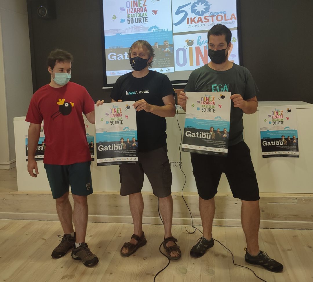 Iñaki Urrizelki, Unai Gardoki y Urko Peral miembros de la organización del Nafarroa Oinez Iñaki Urrizelki, Unai Gardoki y Urko Peral miembros de la organización del Nafarroa Oinez