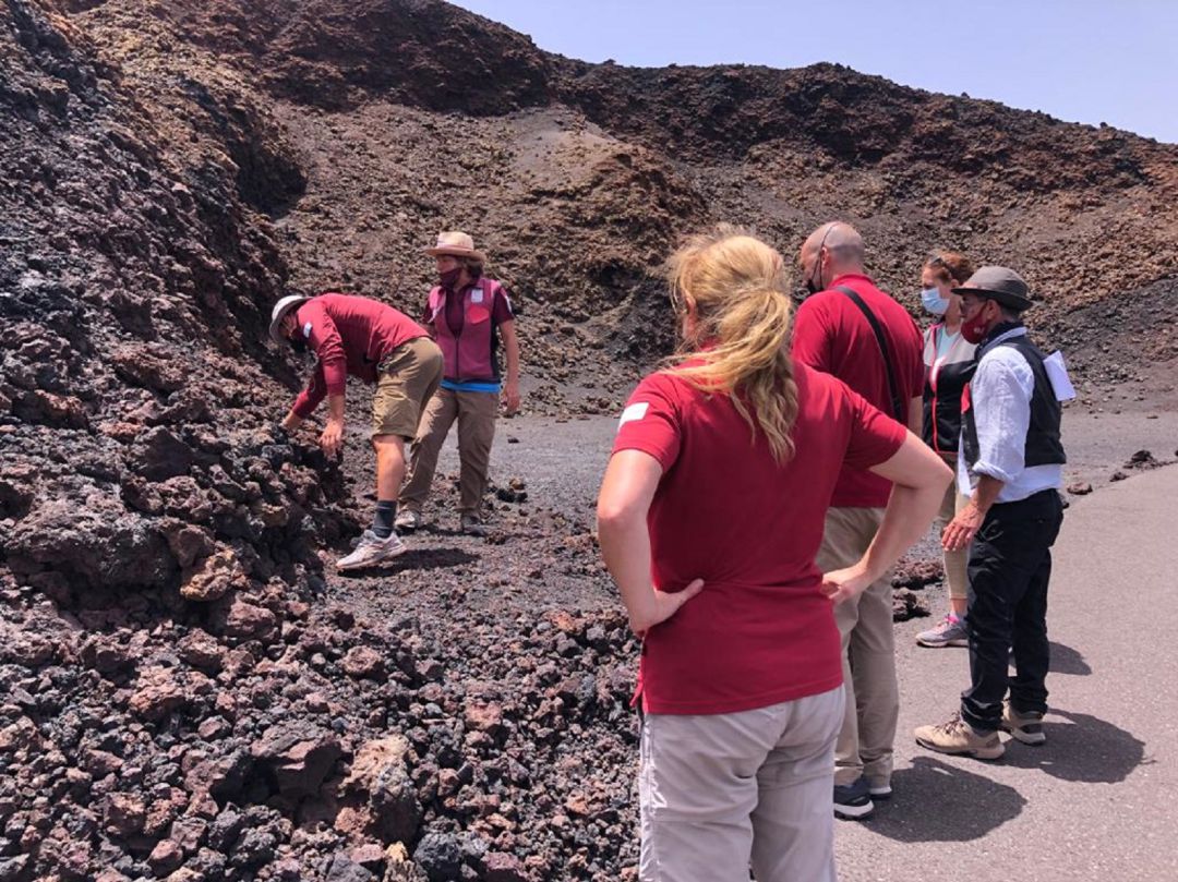 Una de las visitas a Timanfaya. Una de las visitas a Timanfaya.