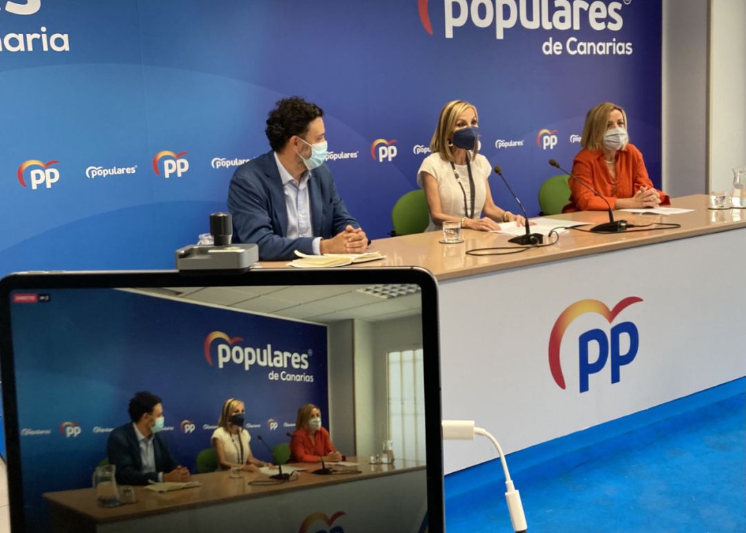 Rueda de prensa del PP de Canarias Rueda de prensa del PP de Canarias