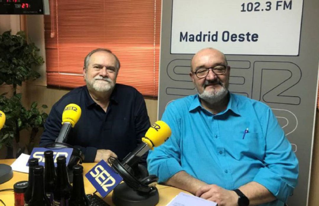 Los escritores José Luis Labad y Gonzalo Arjona Los escritores José Luis Labad y Gonzalo Arjona
